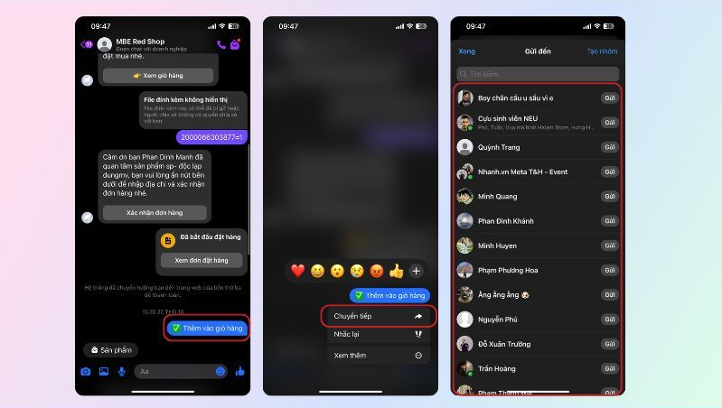Thực hiện tr&ecirc;n điện thoại (iOS v&agrave; Android)