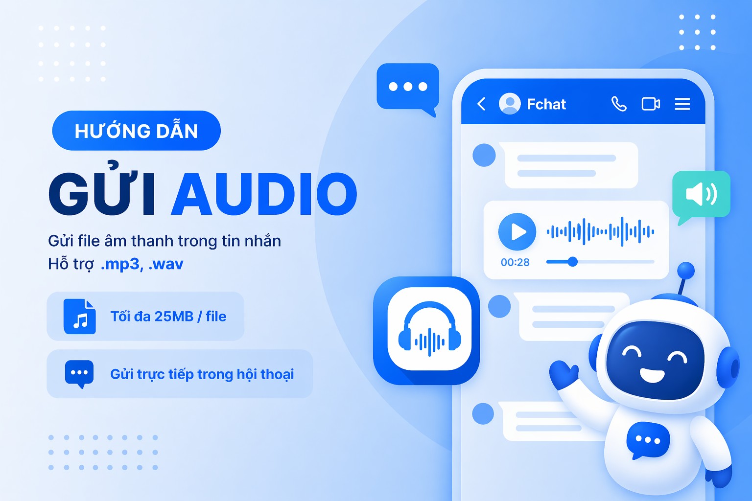 Audio - Gửi file âm thanh