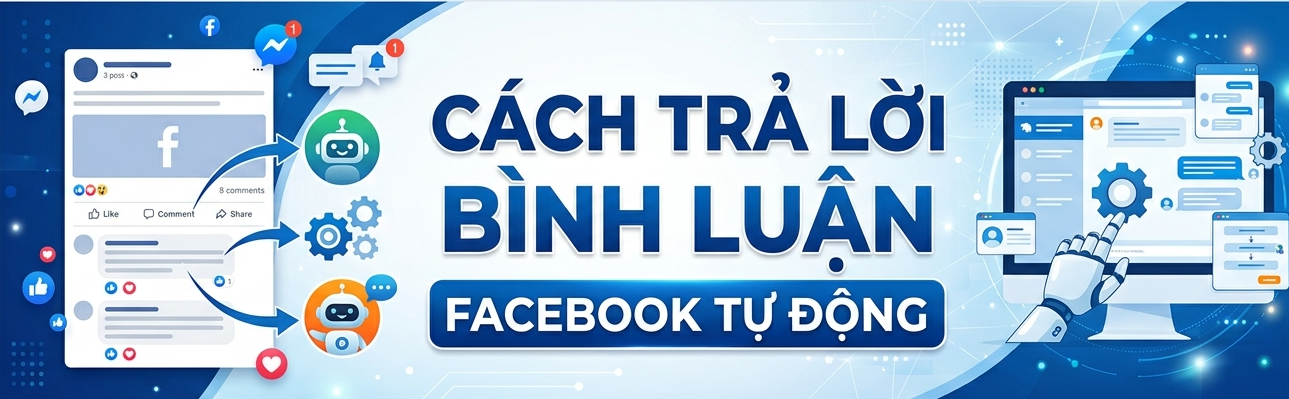 Cách trả lời bình luận Facebook tự động bằng Fchat (Tăng inbox, không bỏ sót khách)
