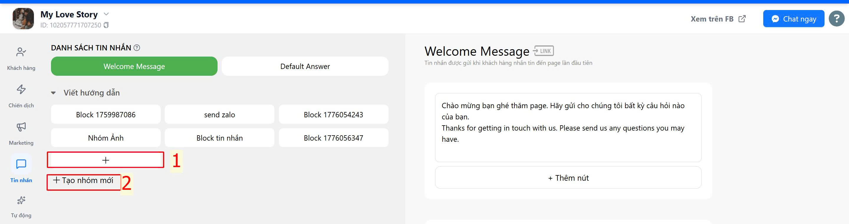 block 02 Tạo và quản lý block tin nhắn
