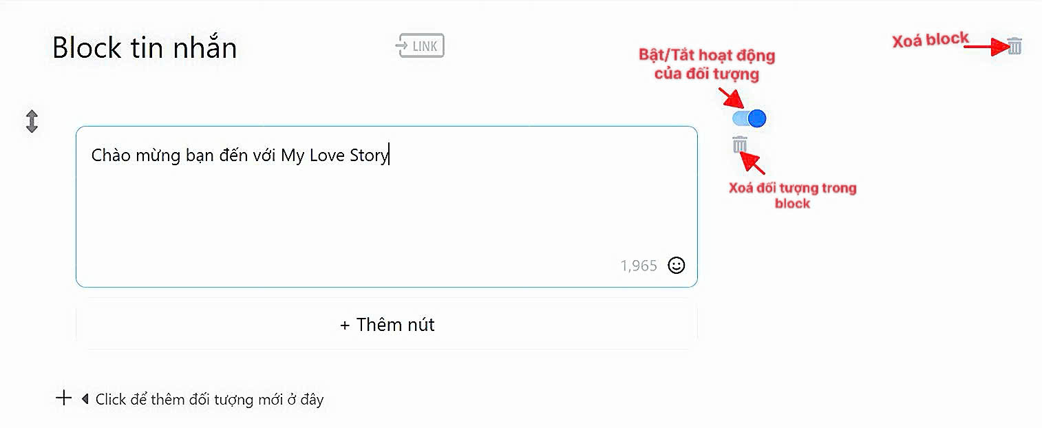 Tạo v&agrave; quản l&yacute; block tin nhắn