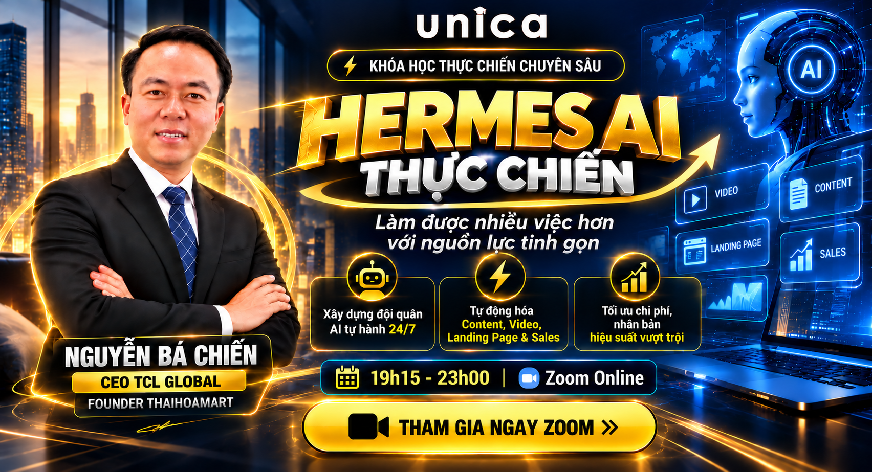 ZOOM HERMES AI THỰC CHIẾN - Mr. Nguyễn Bá Chiến
