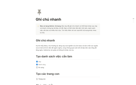 Ghi chú và viết tài liệu