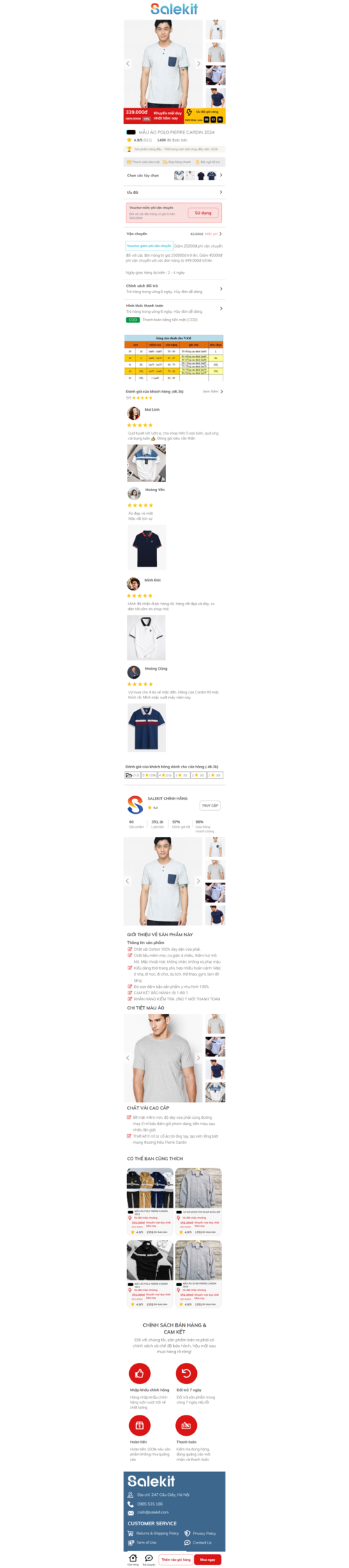 landingpage Mẫu áo polo - tiktok 